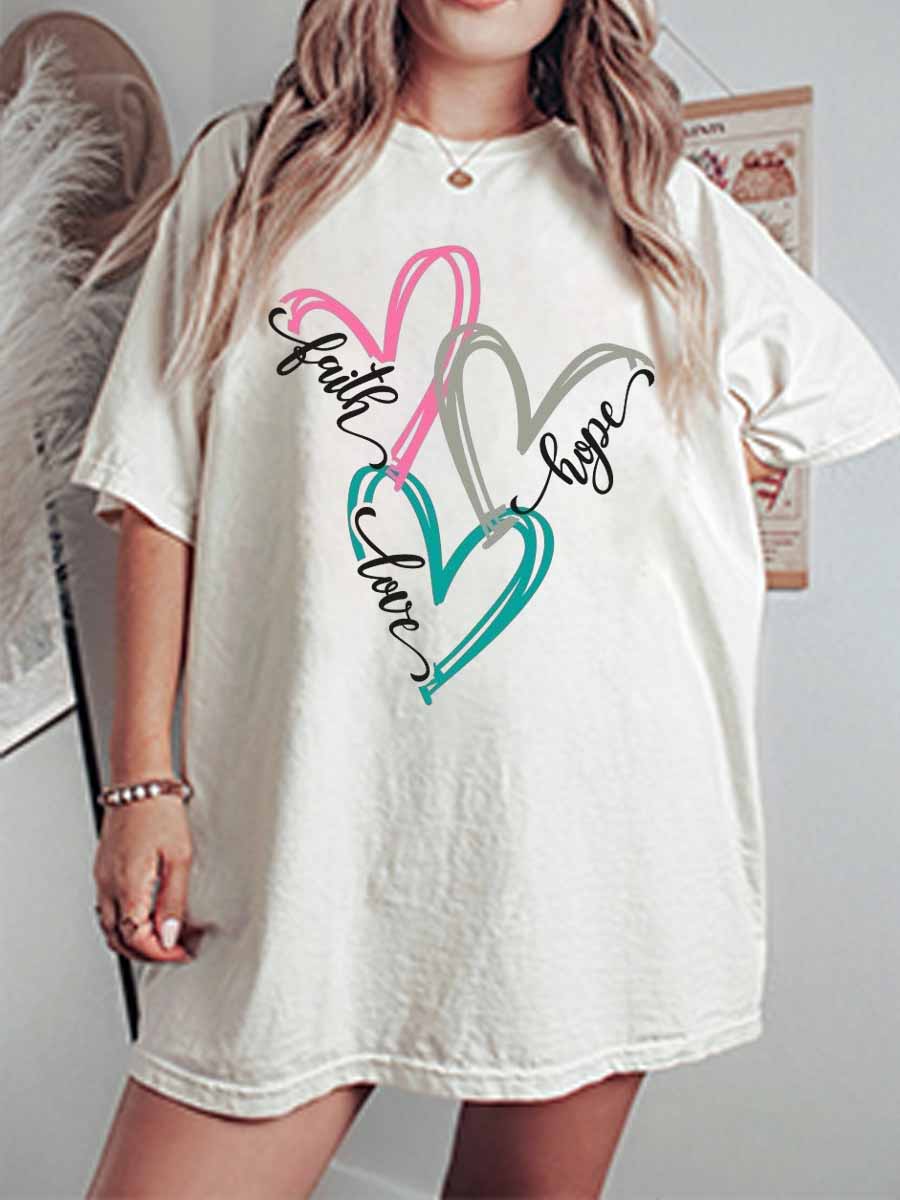 Vintage Love Oversize Graphic Tee