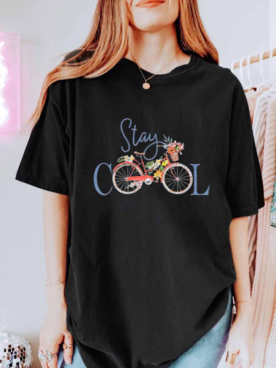 Vintage Stay Cool Oversize Graphic Tee
