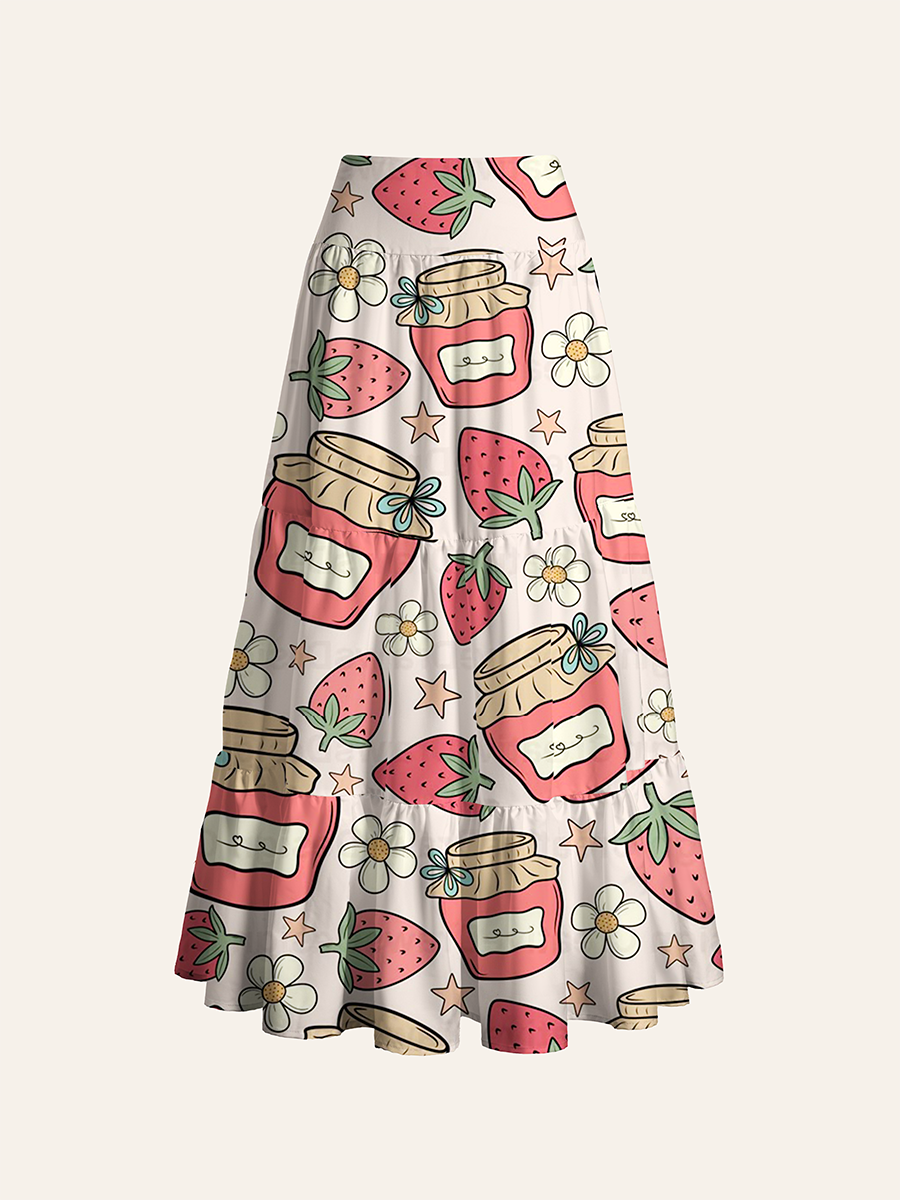Coquette Ornate Frame Cute Ghost Cabinet Convertible Maxi Skirts