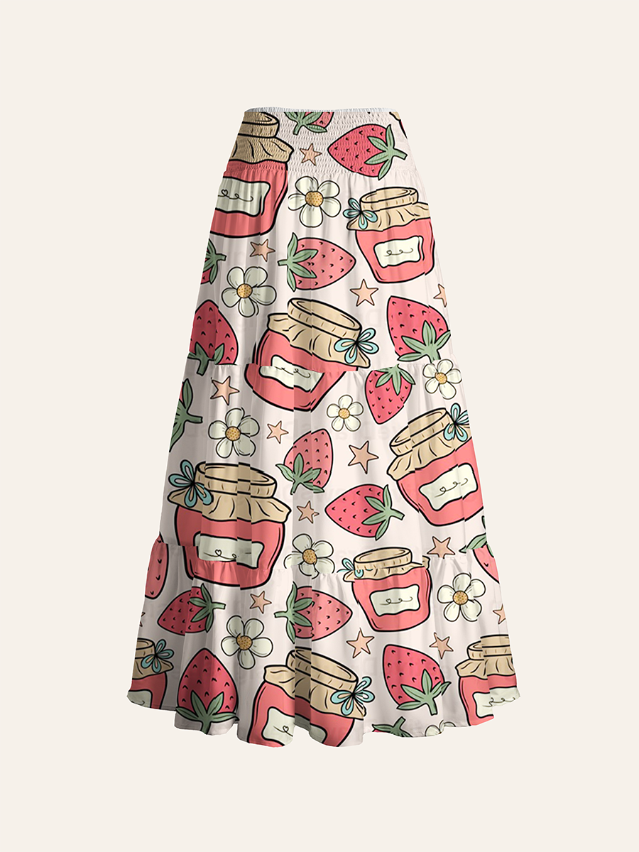 Coquette Ornate Frame Cute Ghost Cabinet Convertible Maxi Skirts