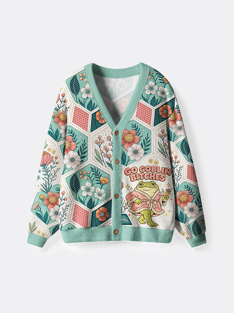 Vintage Go Goblin Bitches Cardigan Sweaters
