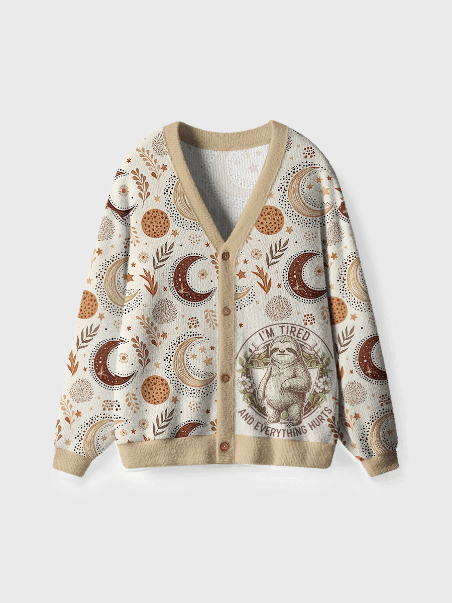 Vintage I’M Tired And Everything Hurts Cardigan Sweaters