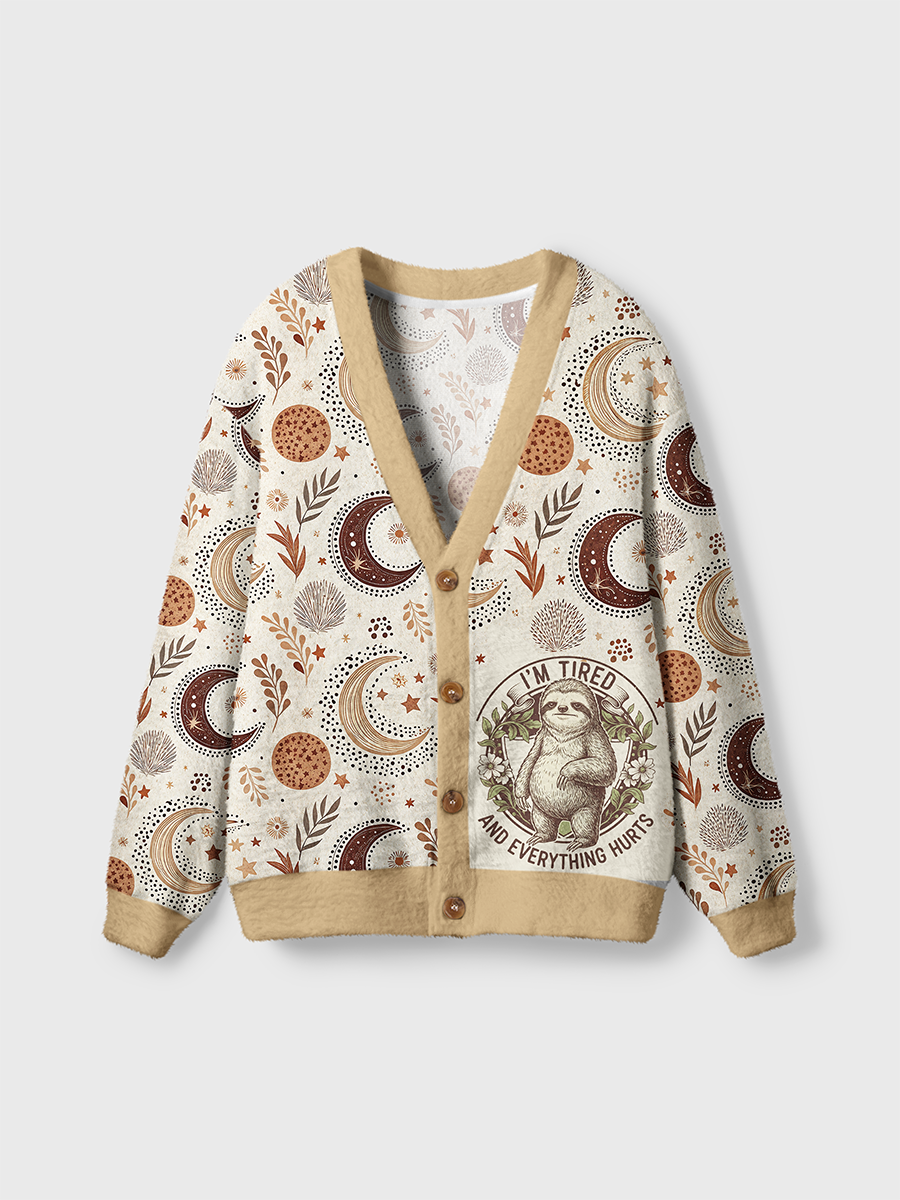 Vintage I’M Tired And Everything Hurts Cardigan Sweaters