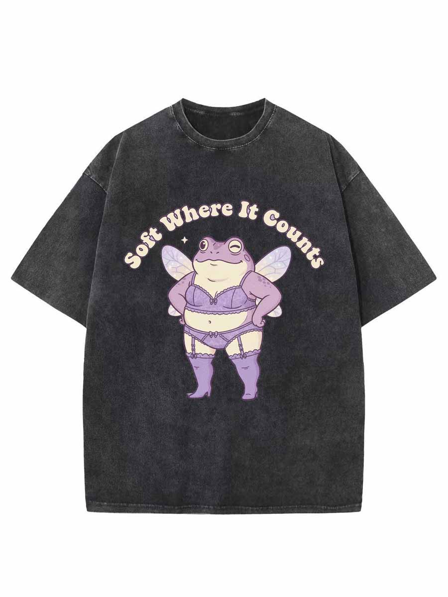 Vintage Soft Where It Counts Oversize Washed T-Shirt