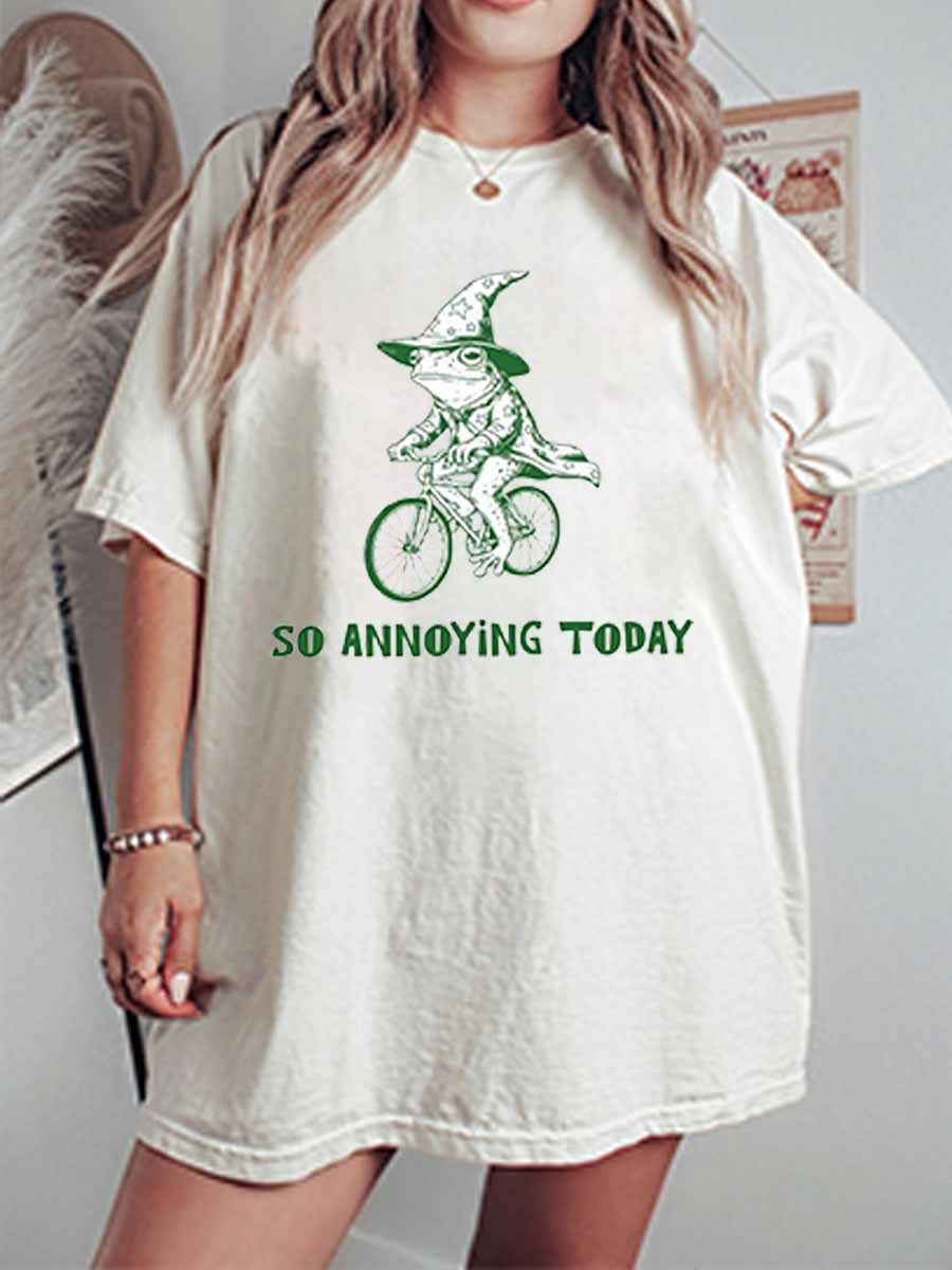 Vintage I’M Gonna Be So Annoying Today Oversize Graphic Tee