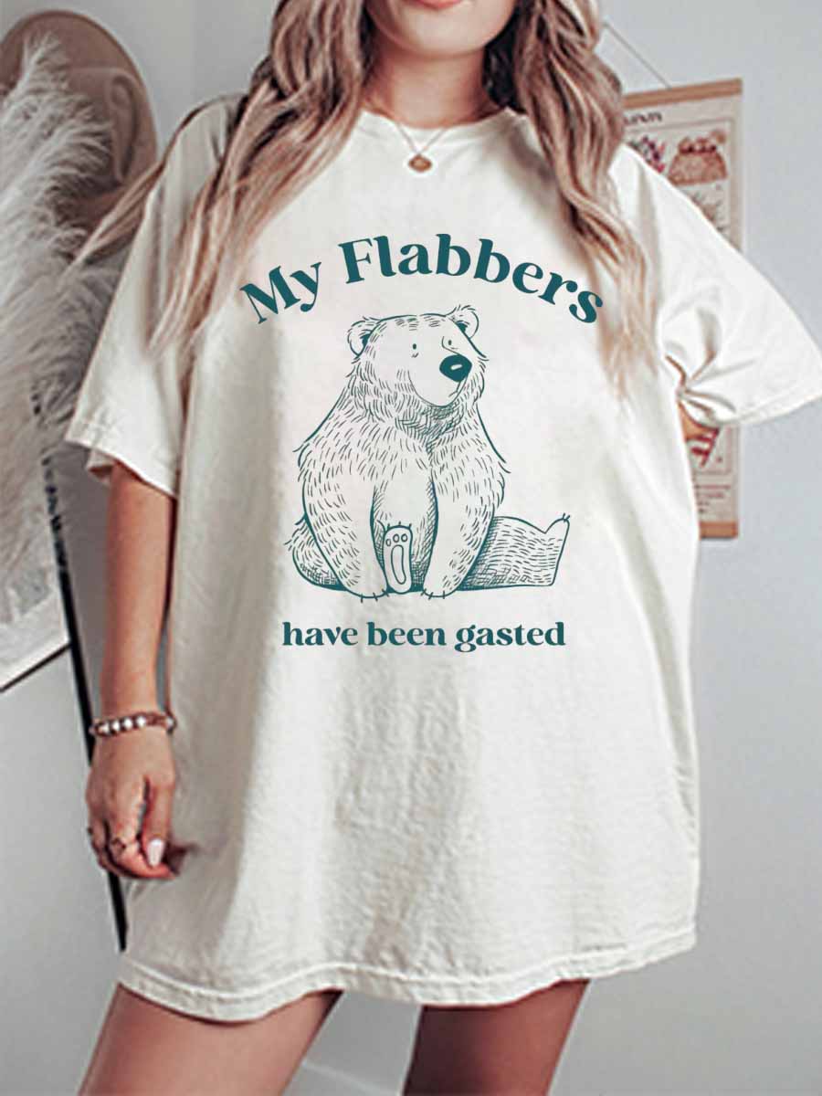 Vintage My Flabbers Have Been Gasted Oversize Graphic Tee