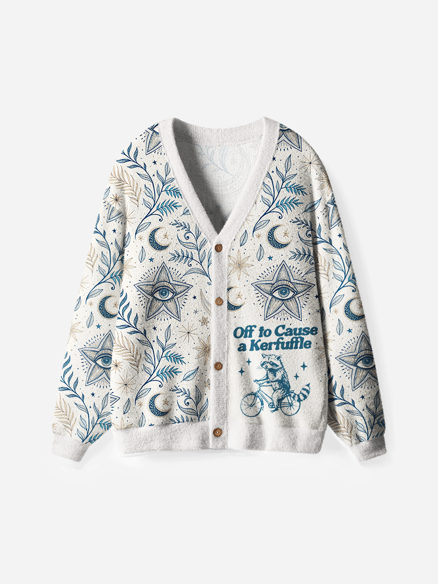 Vintage Off To Cause A Kerfuffle Cardigan Sweaters