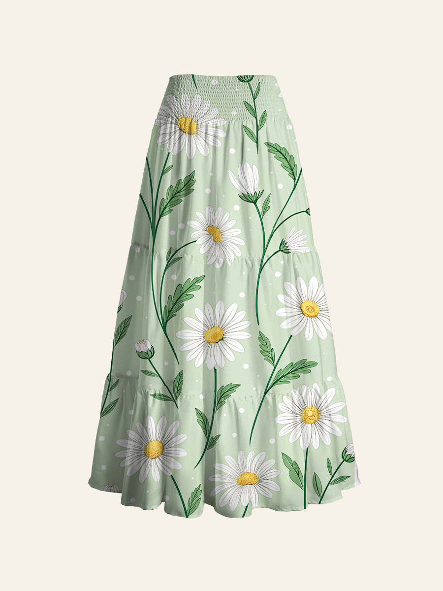 Daisy Floral Convertible Maxi Skirts