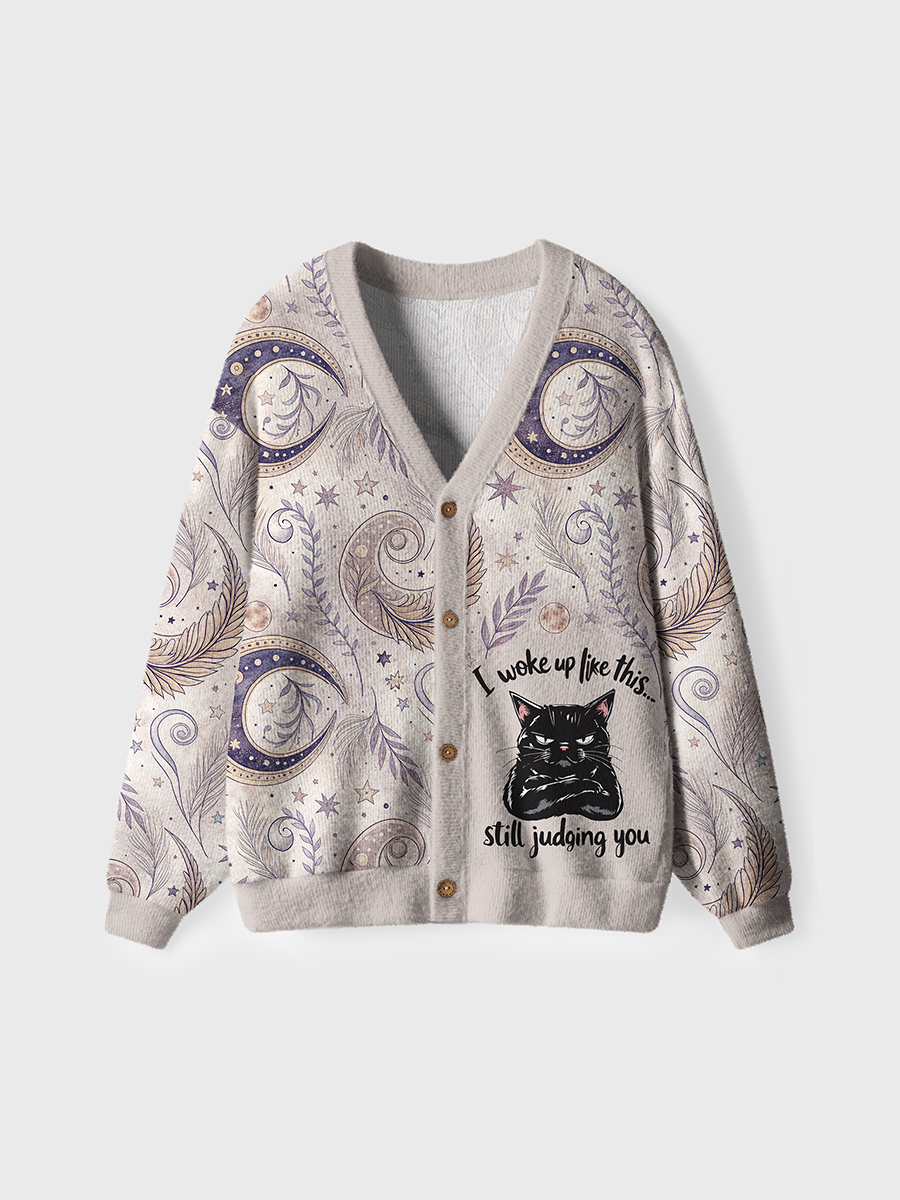 Vintage I Woke Up Like This Still Judging You Cardigan Sweaters
