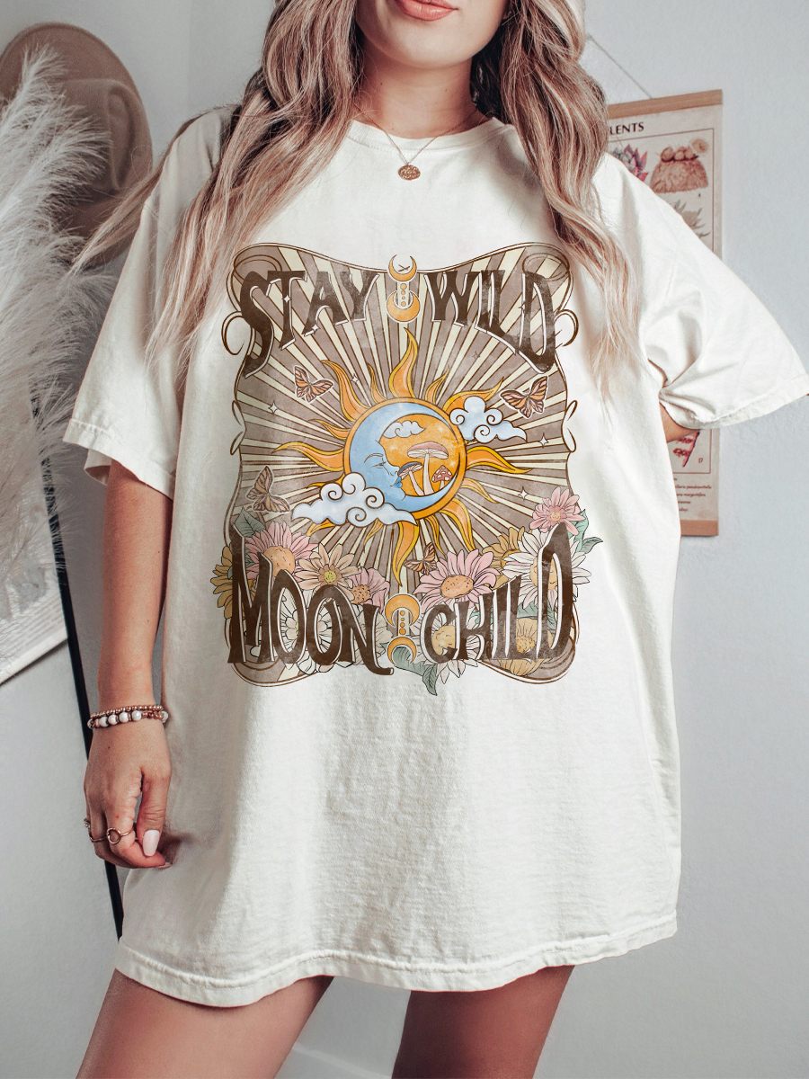 Vintage Stay Wild Moon Child Tee