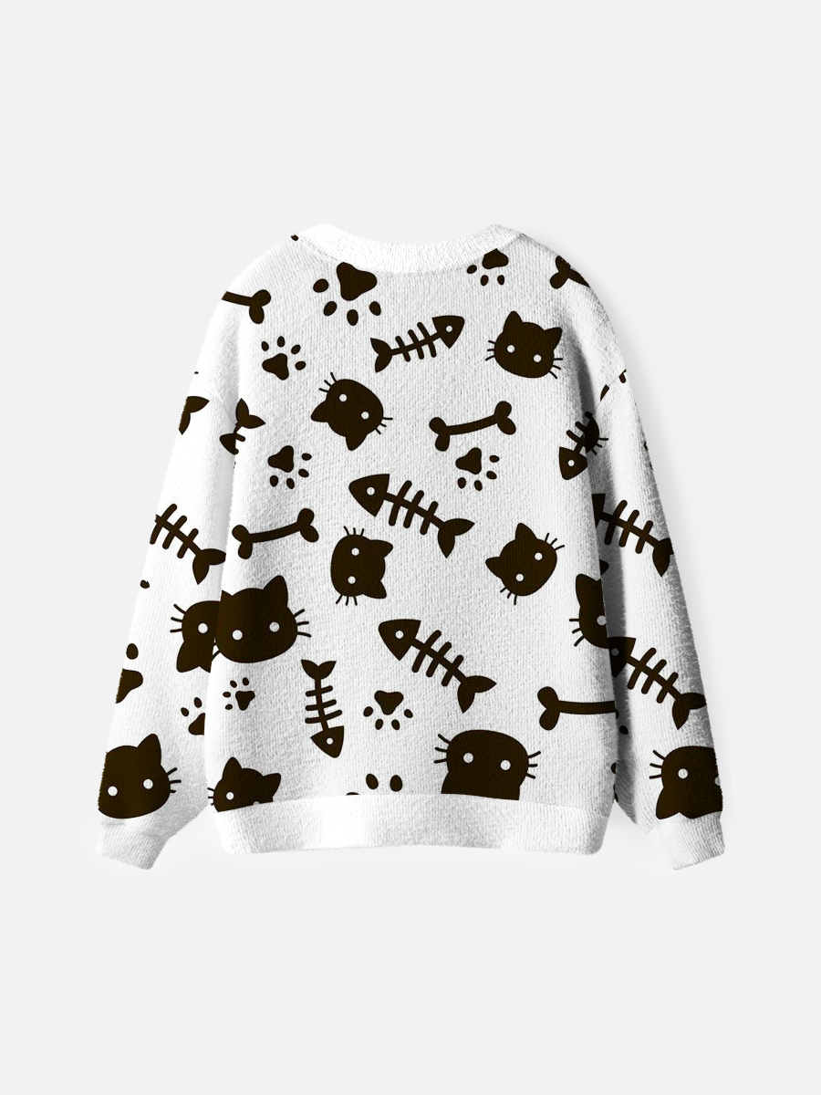 Vintage Time Spent With Cats Is Never Wasted Cardigan Sweaters