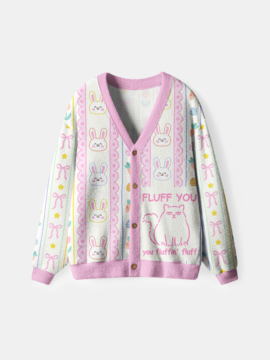 Vintage Fluff You You Fluffin Fluff Cardigan Sweaters