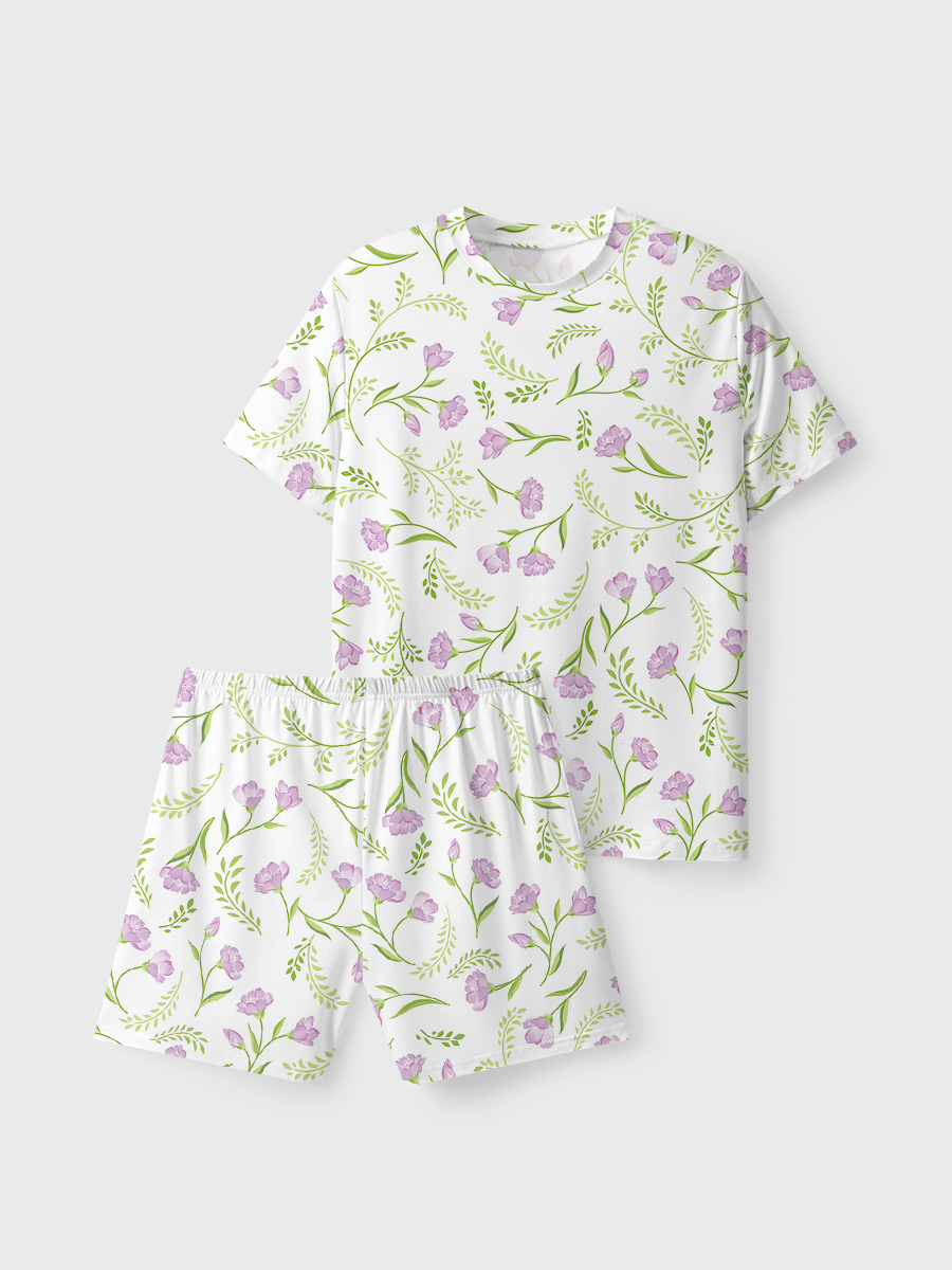 Vintage Lavender Short Pajamas