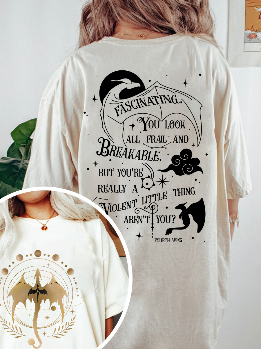 Vintage Fourth Wing Novel T-Shirt 