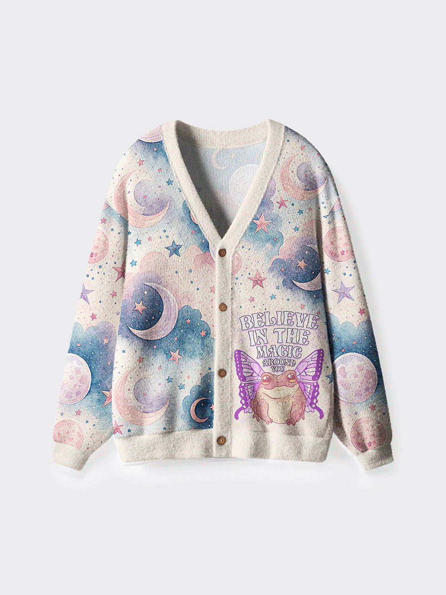 Vintage Believe In The Magic Around You Cardigan Sweaters