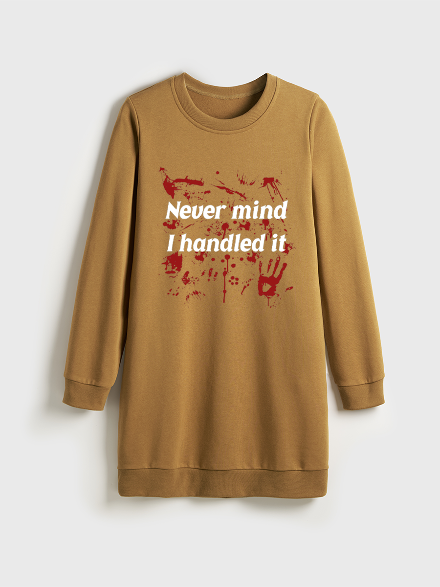 Aesthetic My Flabbers Have Been Gasted Sweatshirt Dress