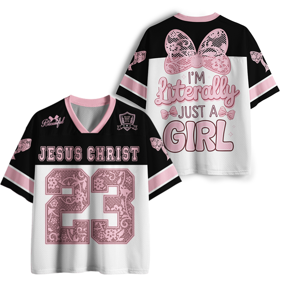 Vintage I'm Literally Just A Girl Mesh Jersey