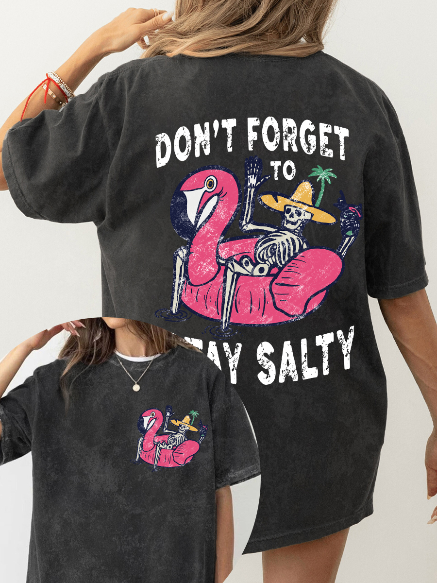 Vintage Stay Salty Washed T-Shirt