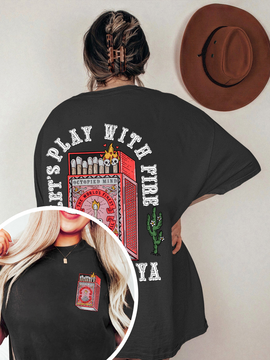 Vintage Burn Baby Skeleton T-Shirt