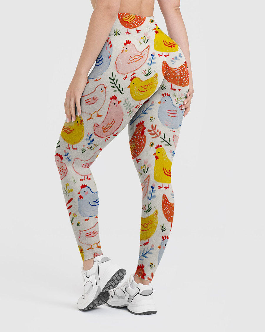 Vintage Chicken Farm Leggings