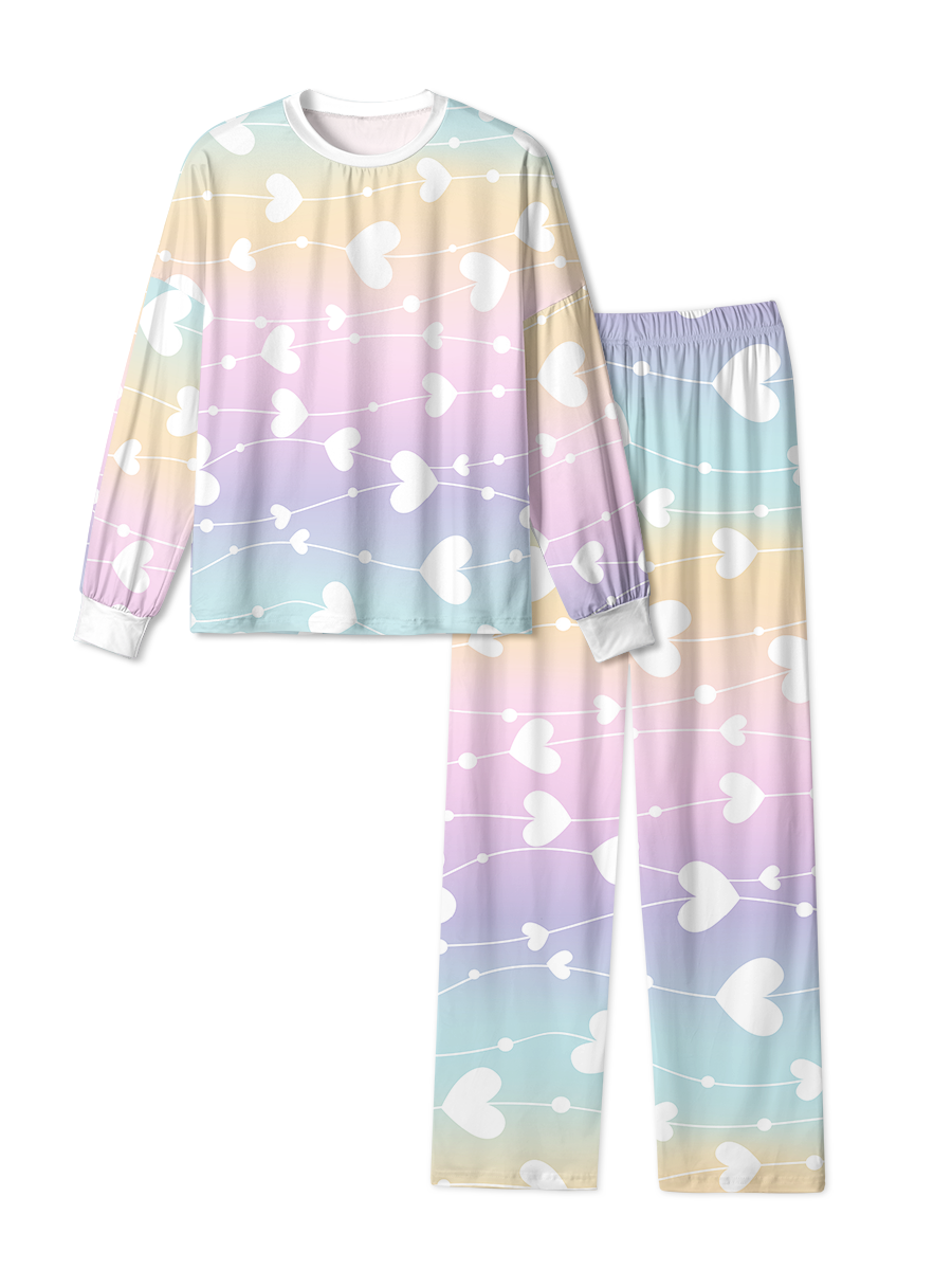 Vintage Pastel Heart String Pajama