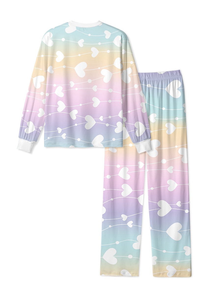 Vintage Pastel Heart String Pajama