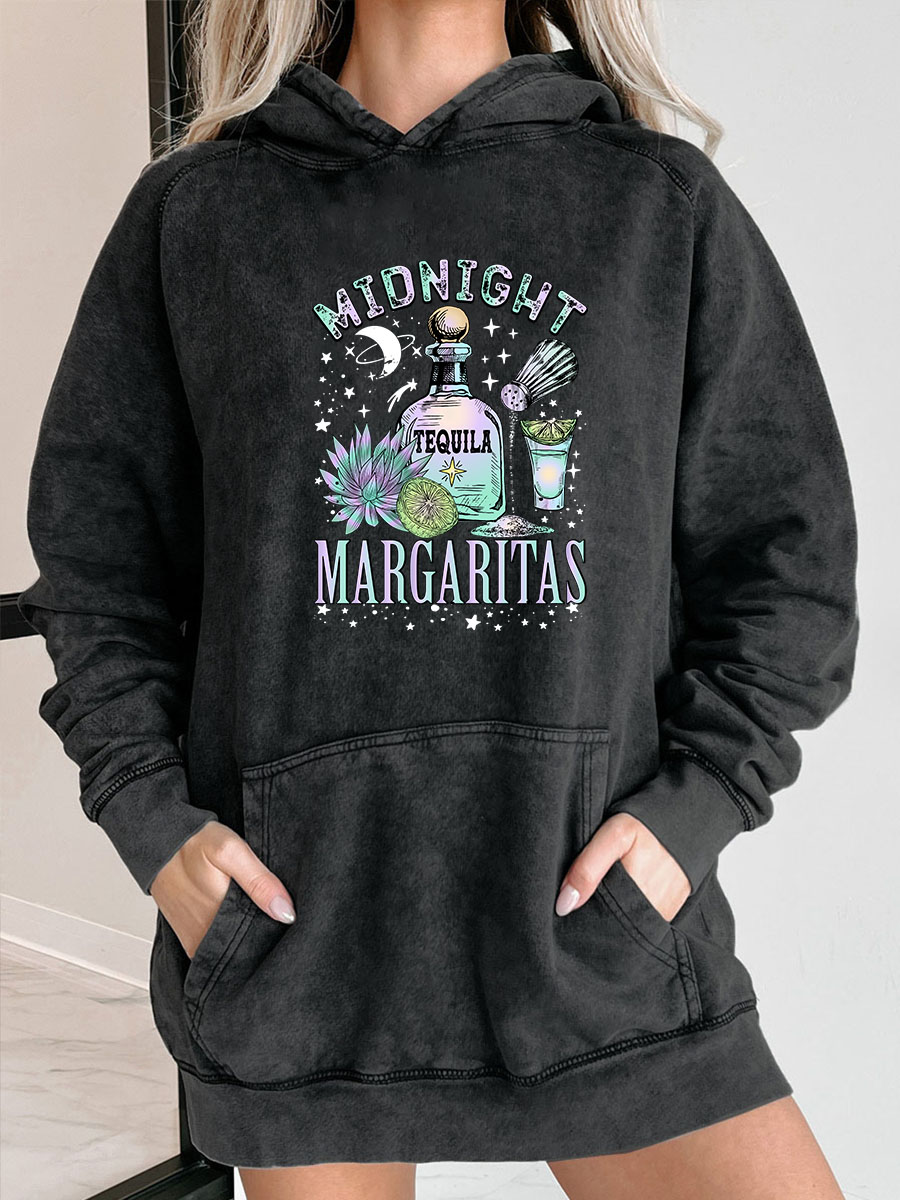 Plus Size Midnight Tequila Washed Hoodie