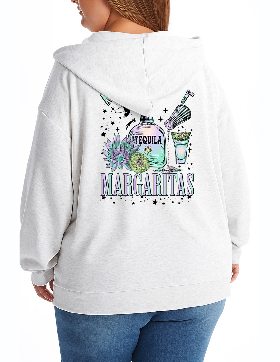Midnight Tequila Shirt Zip Hoodie