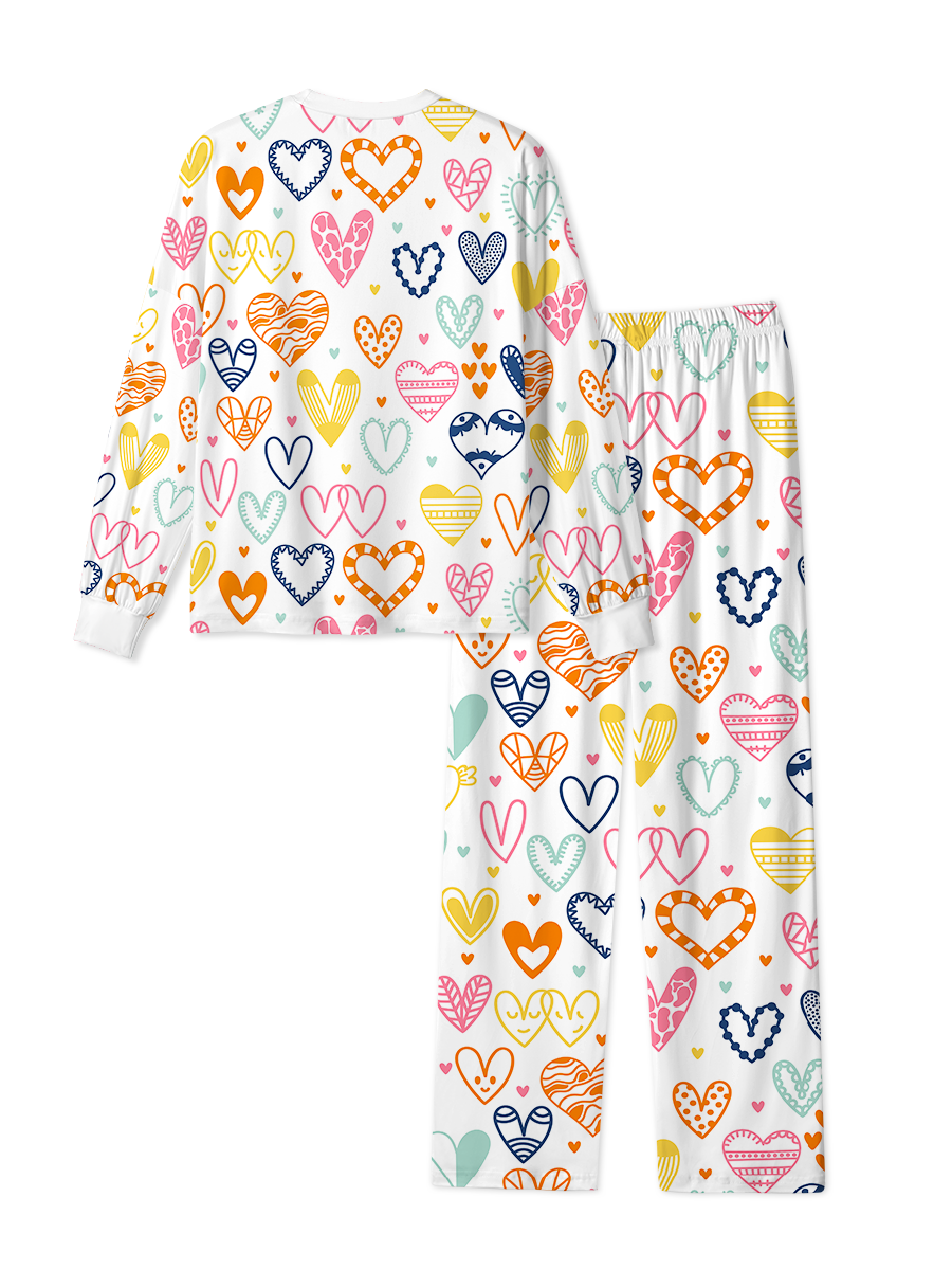 Vintage Colorful Pattern Heart Pajama