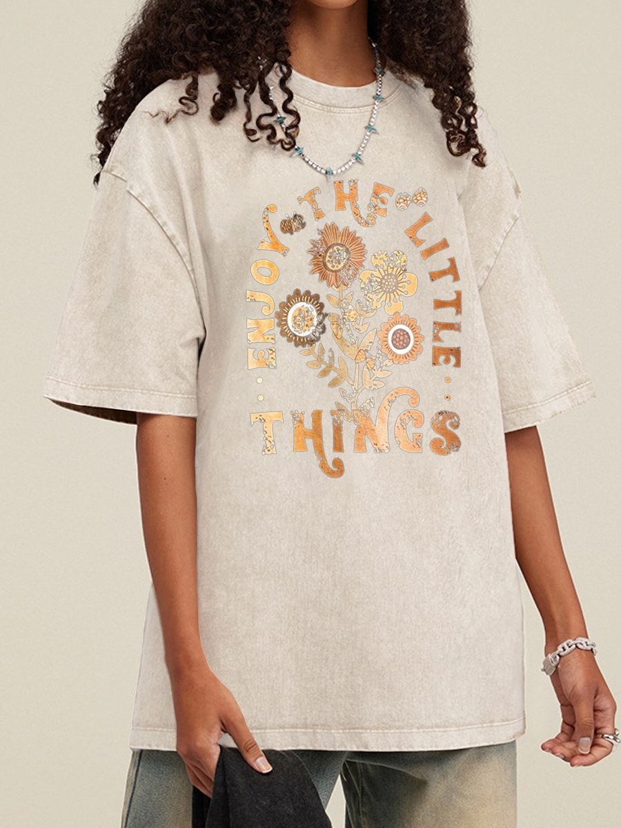 Enjoy The Little Things  Washed Tee