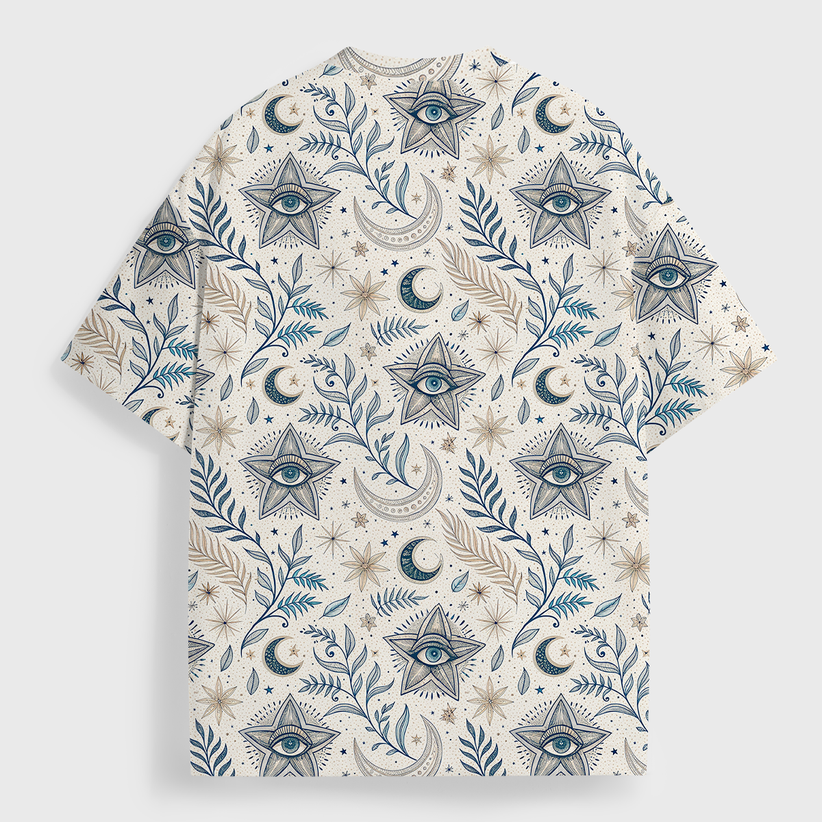 Vintage Mystical Evil Eye & Moon All Over Print T-Shirt