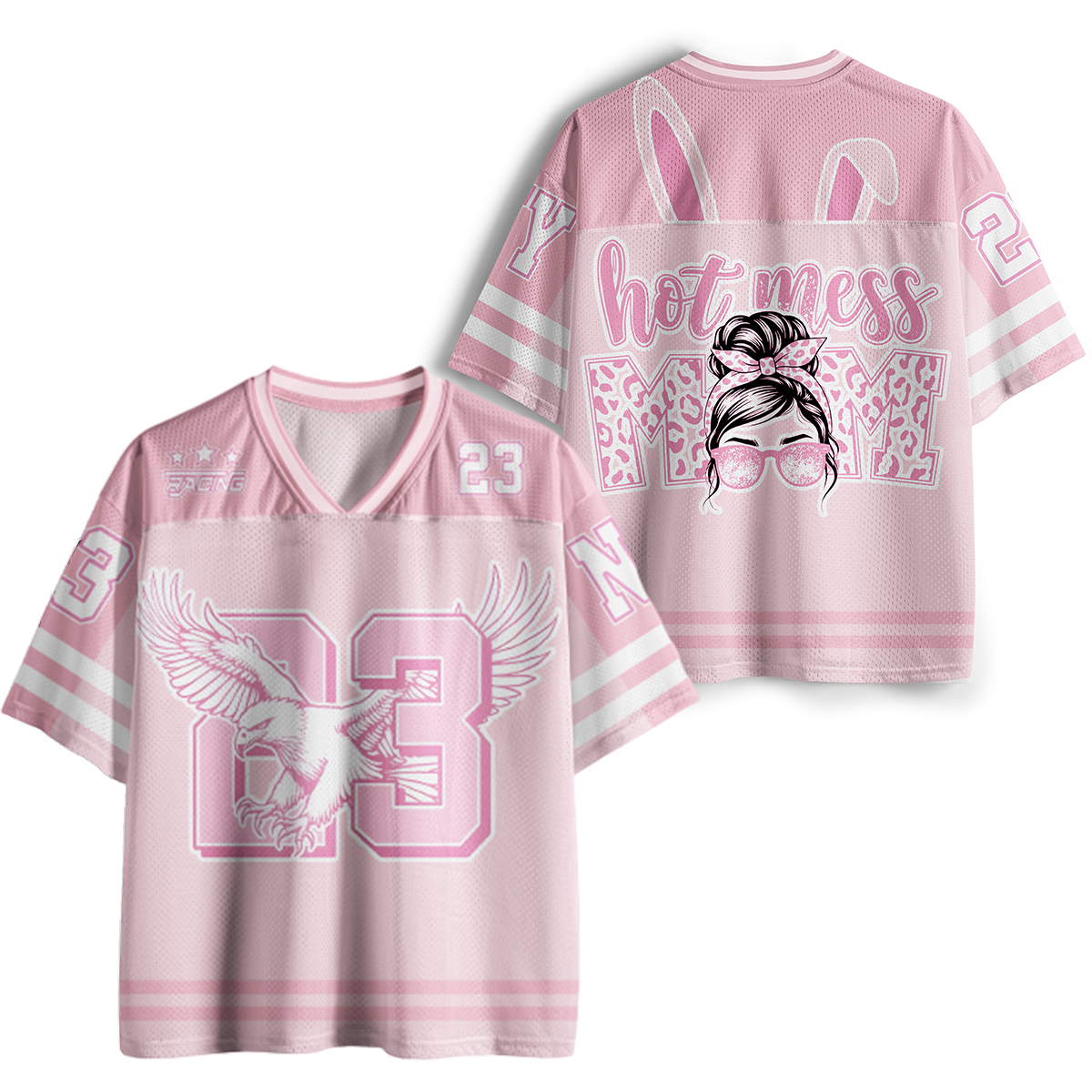 Vintage Hot Mess Mom Mesh Jersey