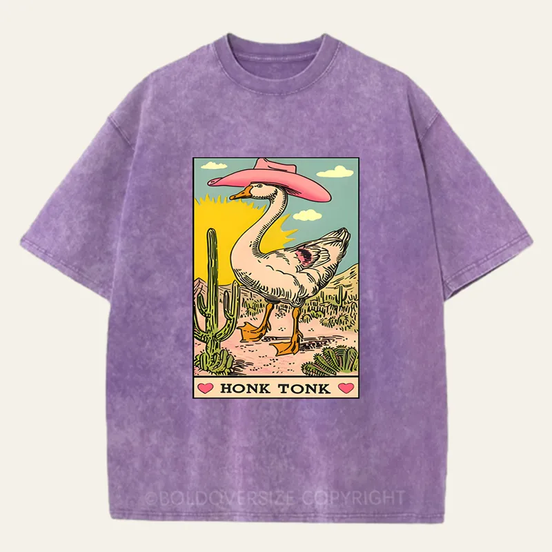 Vintage Honk Tonk Goose Washed T-Shirt