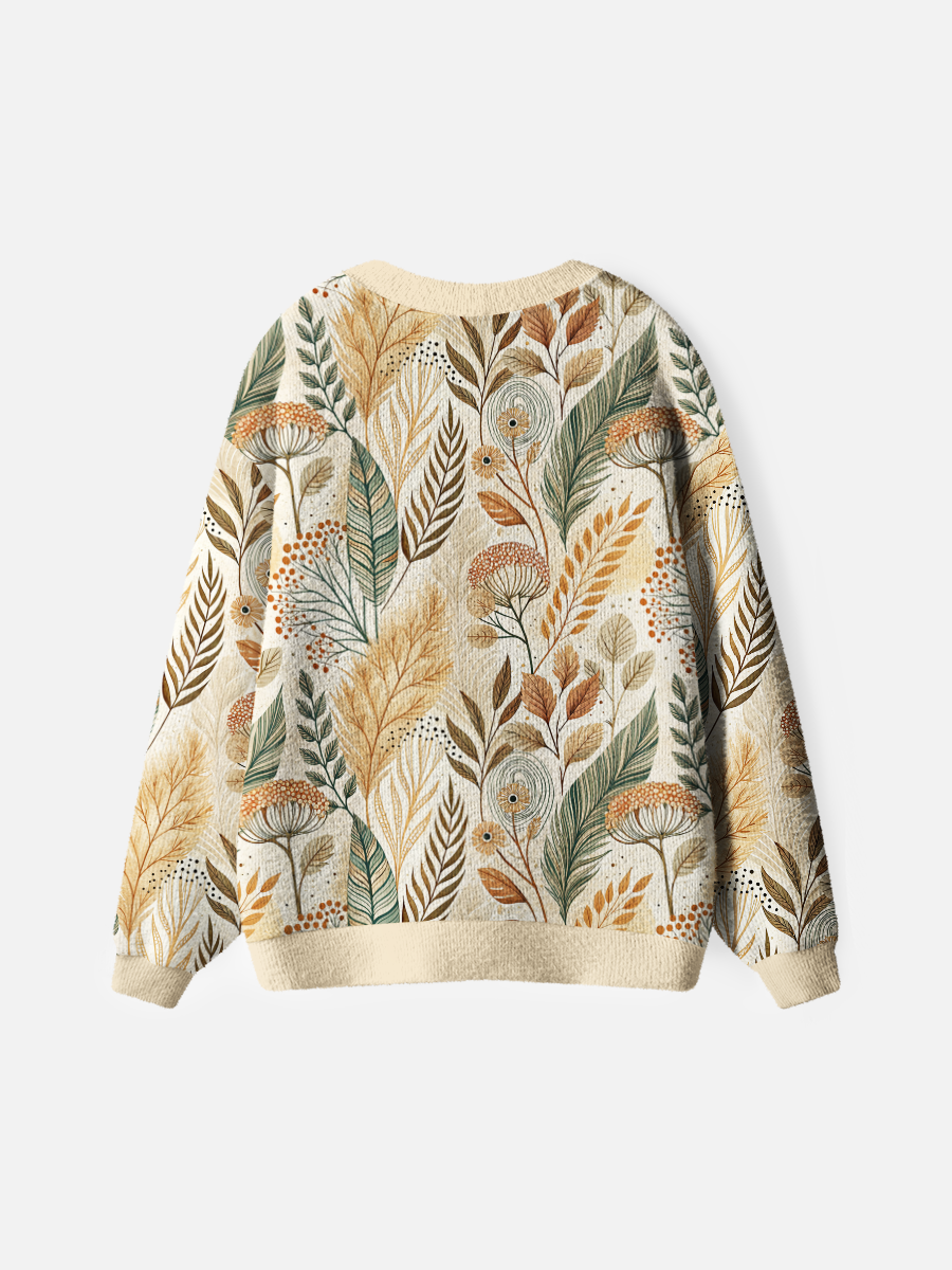 Vintage Mushrooms And Clouds Cardigan Sweaters