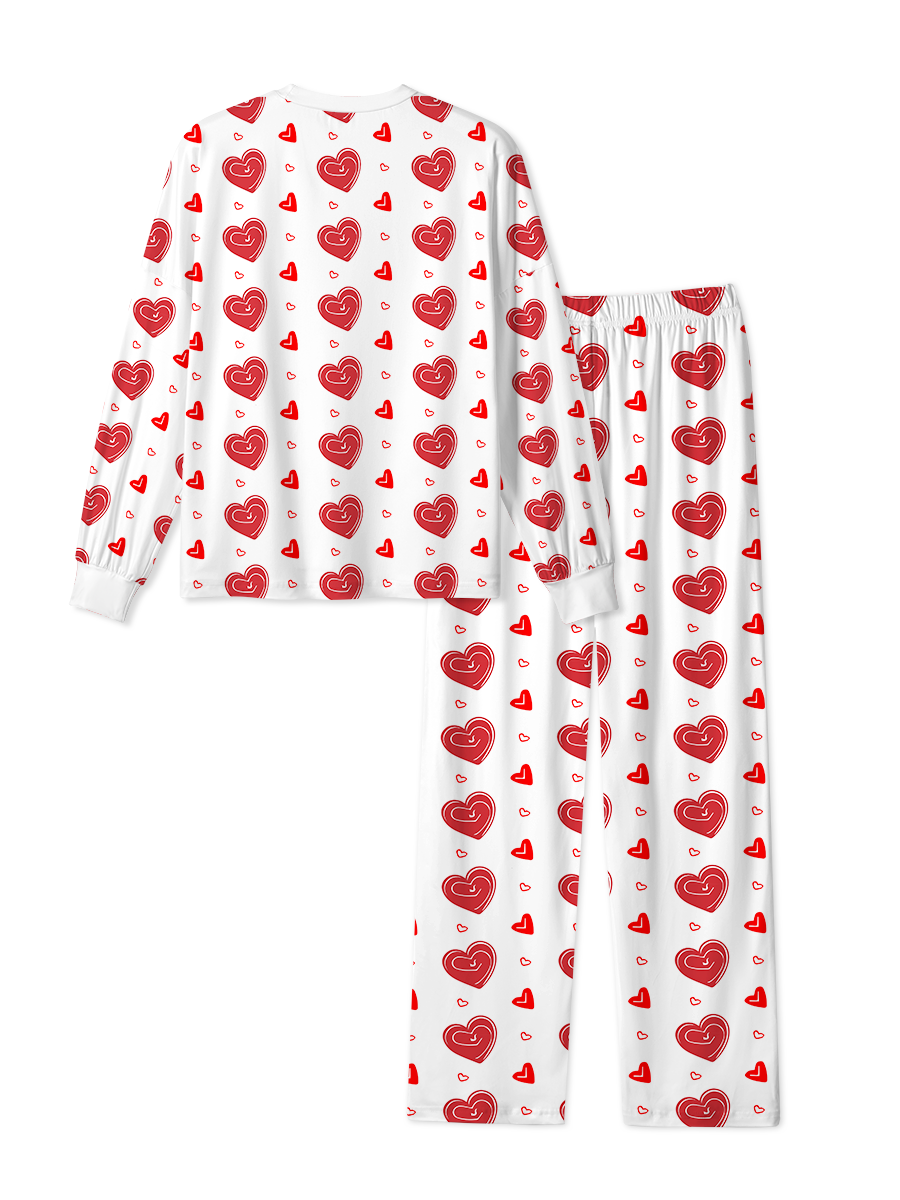 Vintage Heart Cookie Red Pop Pajama