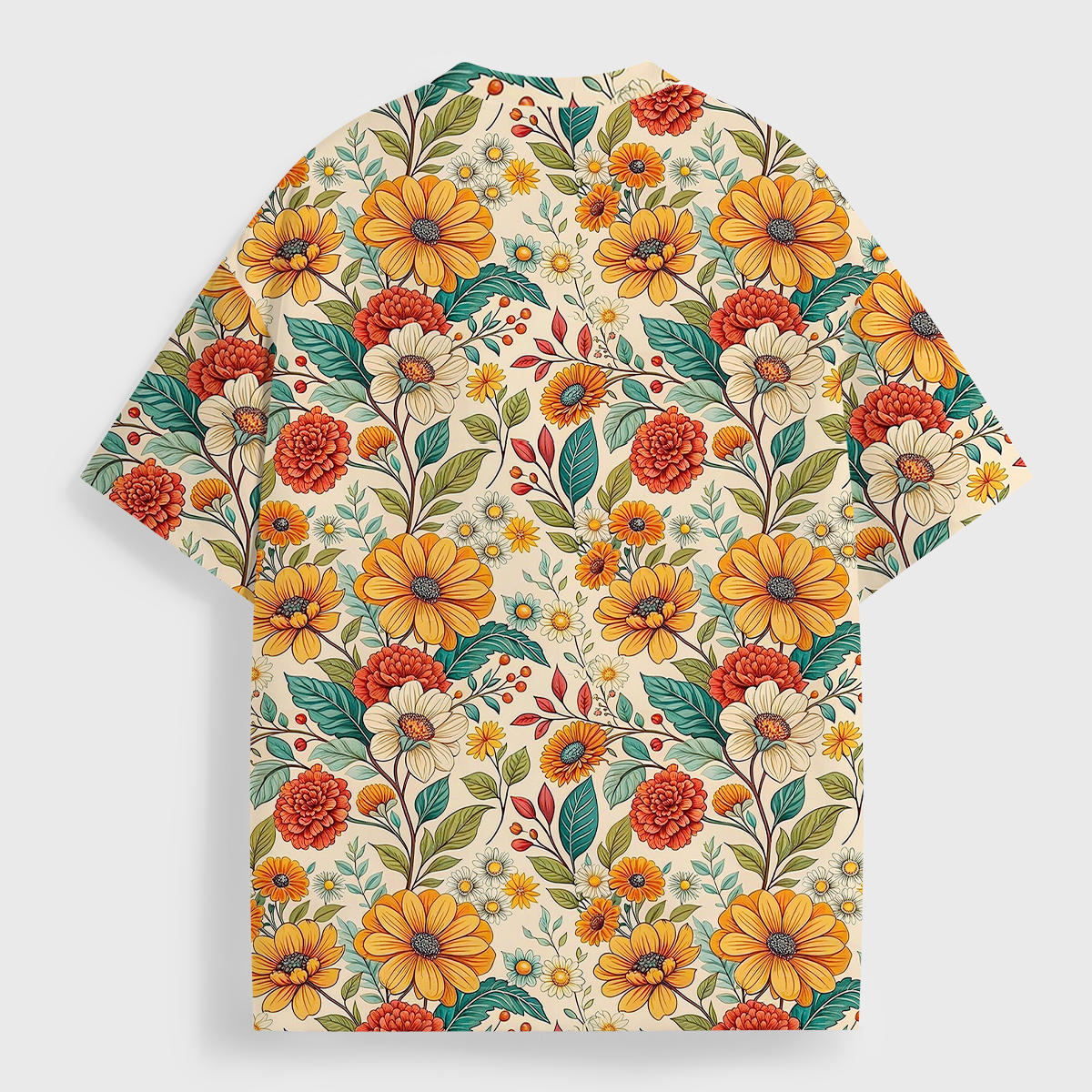 Vintage Boho Botanical All Over Print T-Shirt