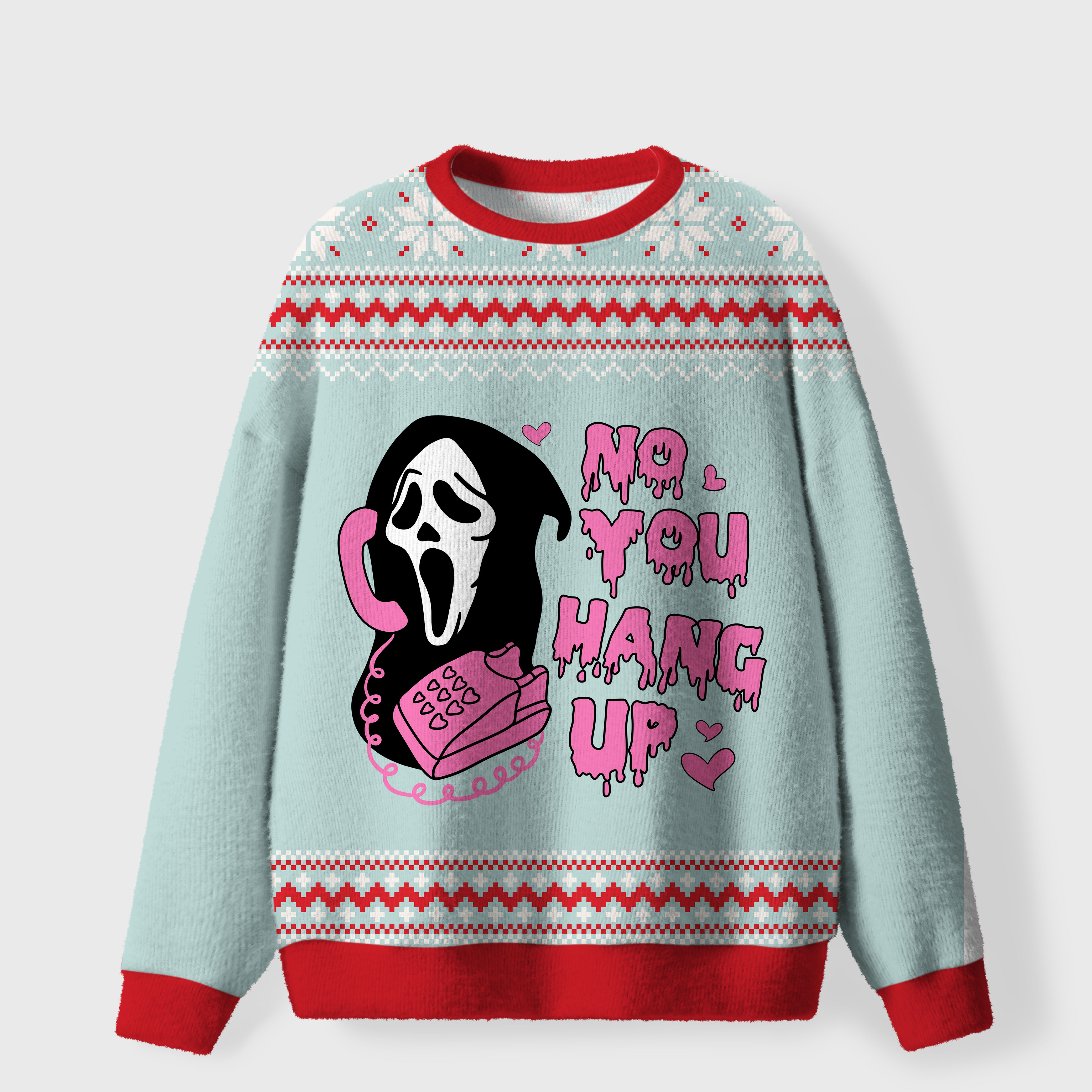 Vintage No You Hang Up Ugly Sweater