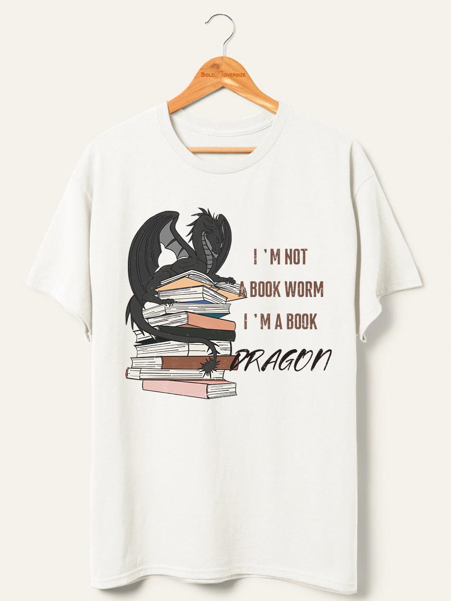 Vintage I‘m A Book Dragon Novel Tee
