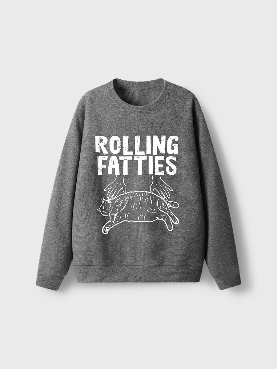 Vintage Rolling Fatties Fuzzy Sweater