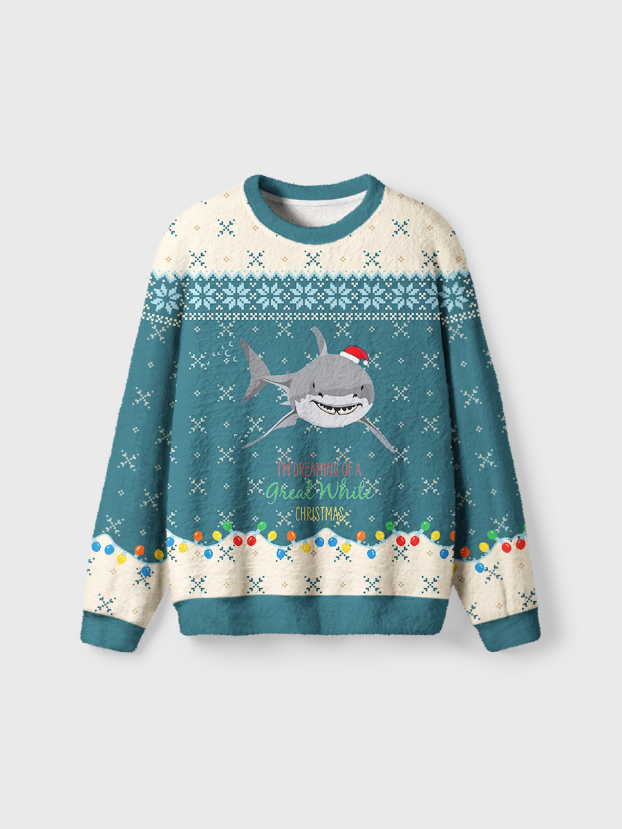 Vintage I'm Dreaming Of A Great White Christmas Ugly Sweater