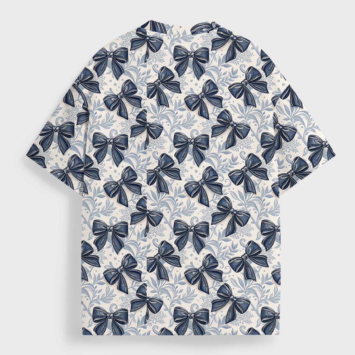 Vintage Bow Floral All Over Print T-Shirt