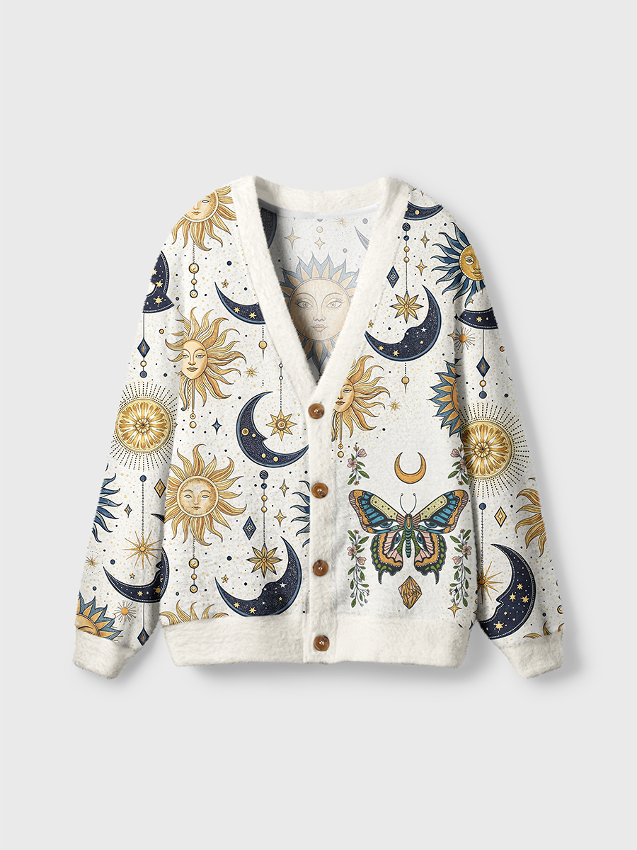 Vintage Butterfly Eyes Cardigan Sweaters