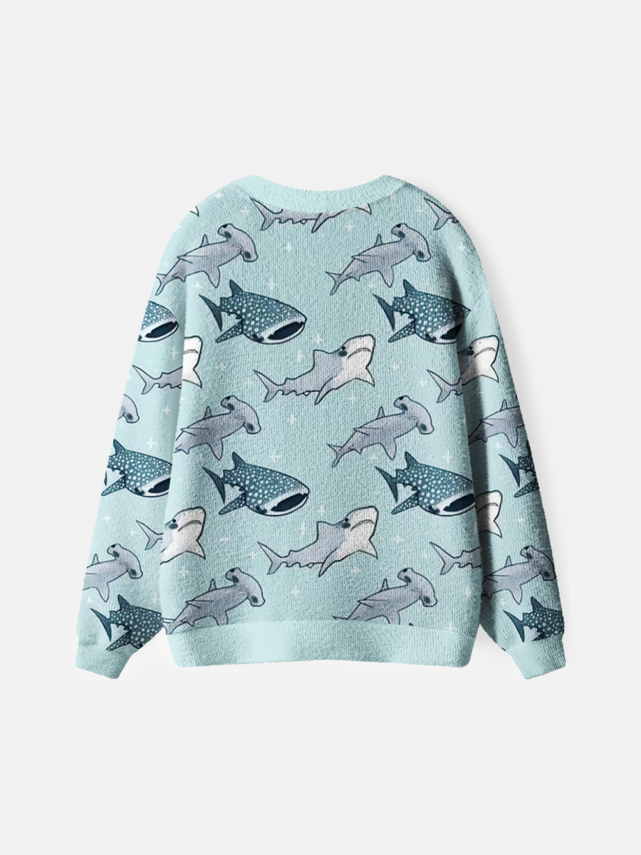 Vintage Whale Shark Cardigan Sweaters