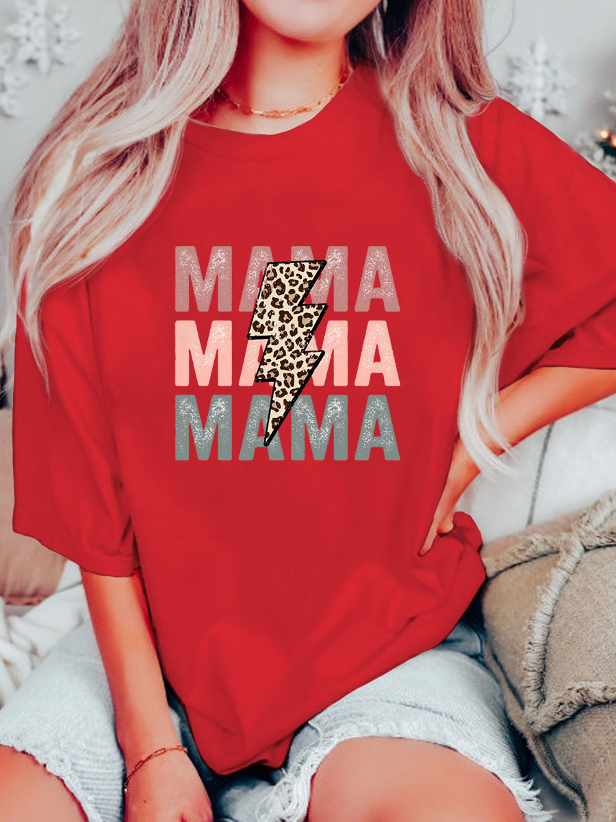 Plus Size Leopard Mama Shirt