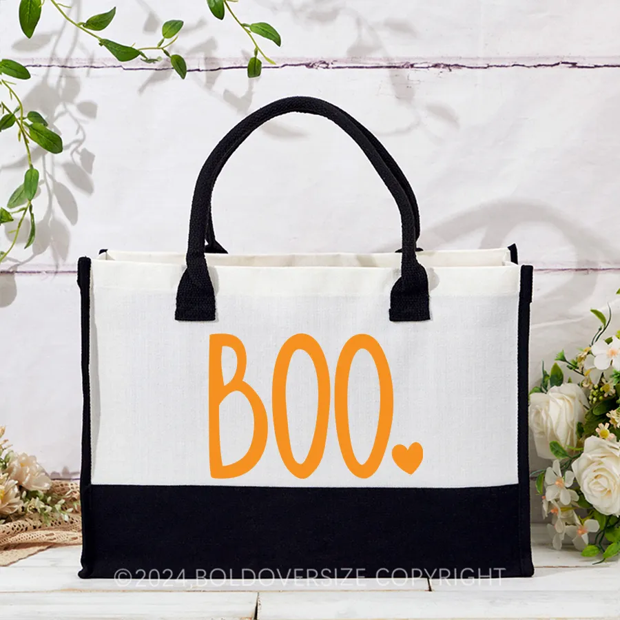 Vintage Halloween Boo Tote Handbags