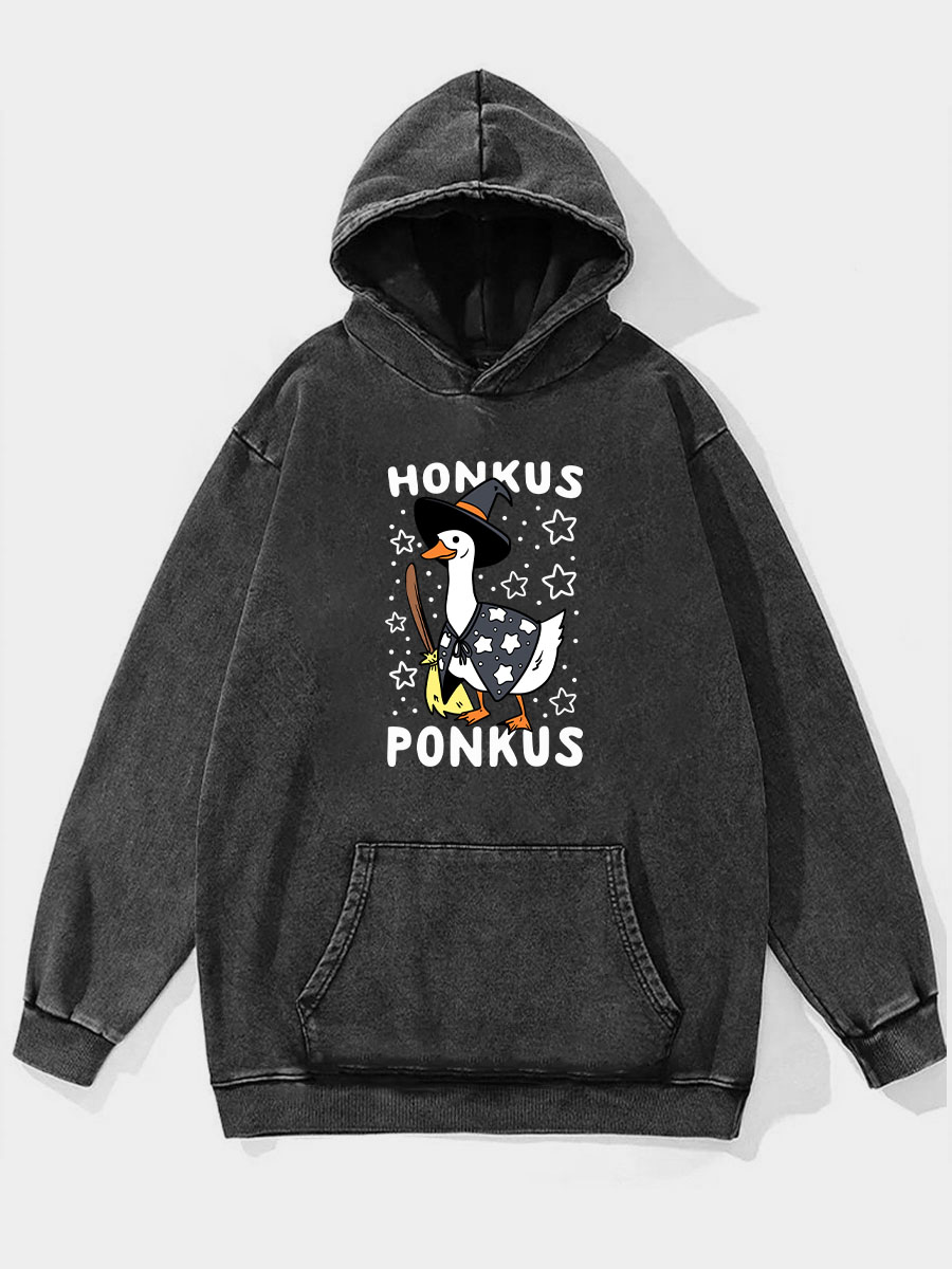 Plus Size Honkus Ponkus Washed Hoodie