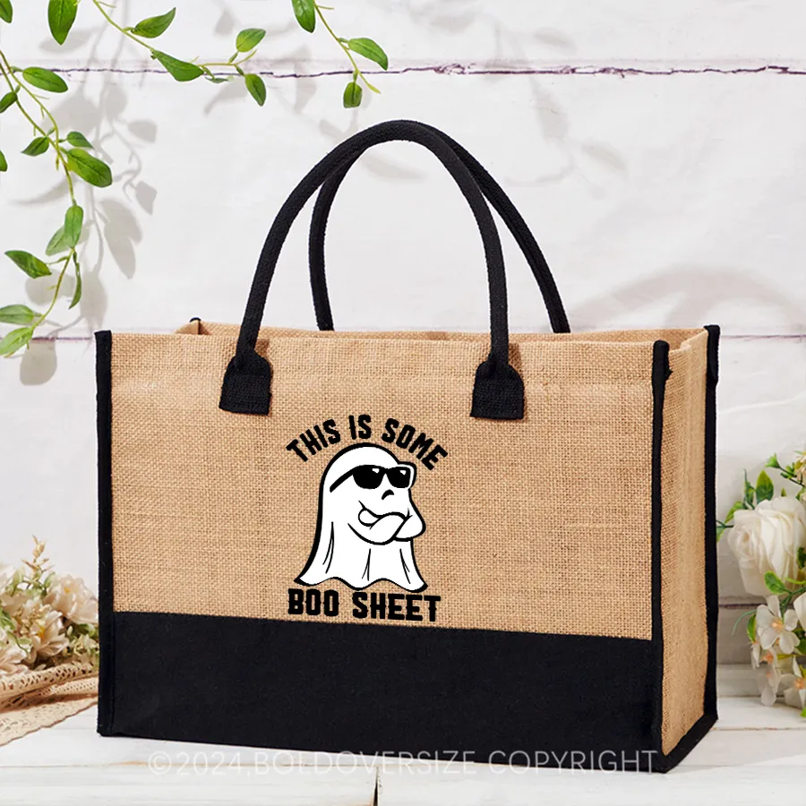 Vintage This is Some Boo Sheet Tote Handbags