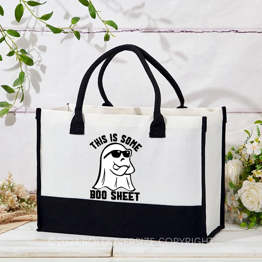 Vintage This is Some Boo Sheet Tote Handbags