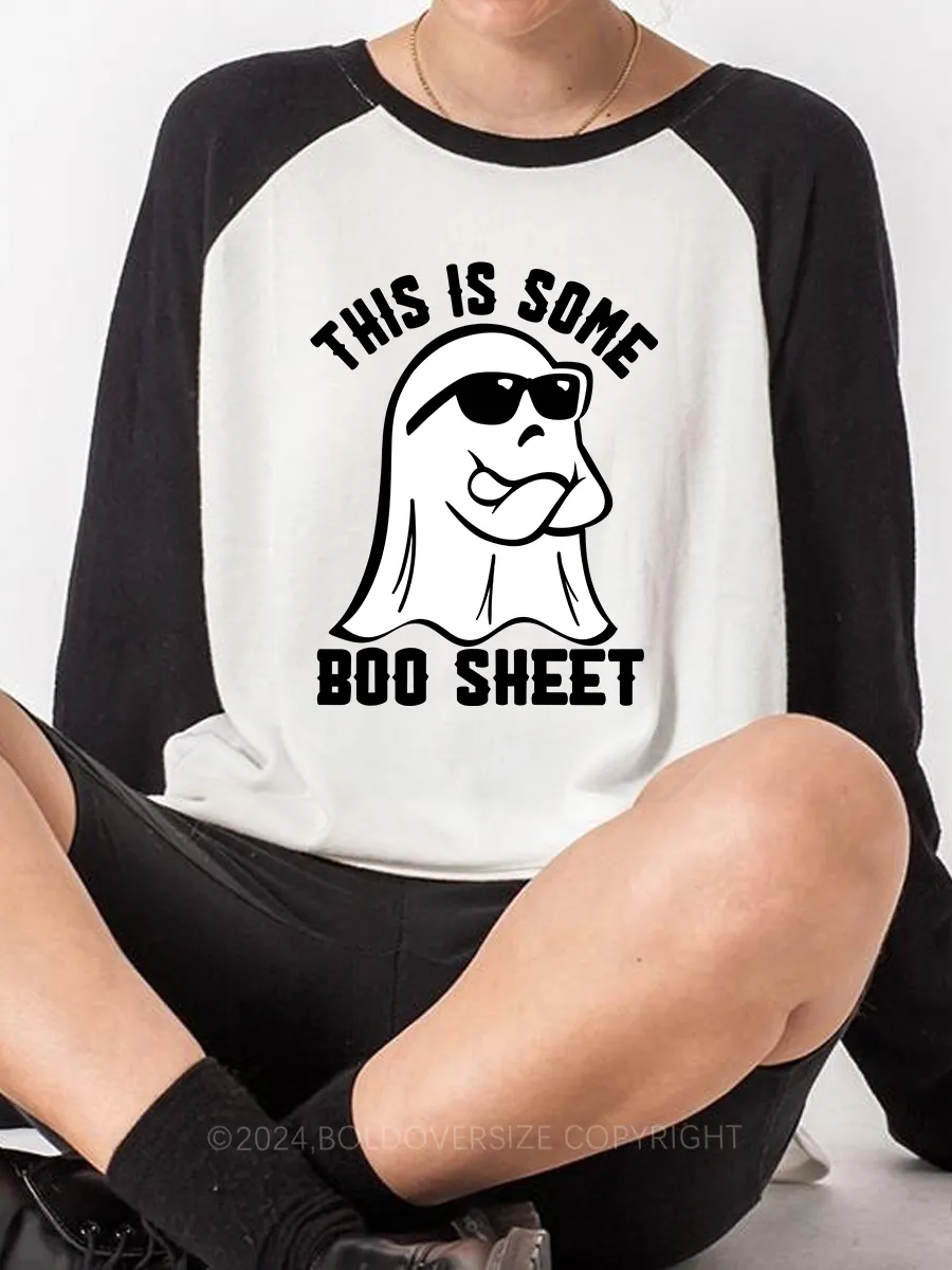 Vintage This is Some Boo Sheet Raglan Long Sleeve T-Shirt