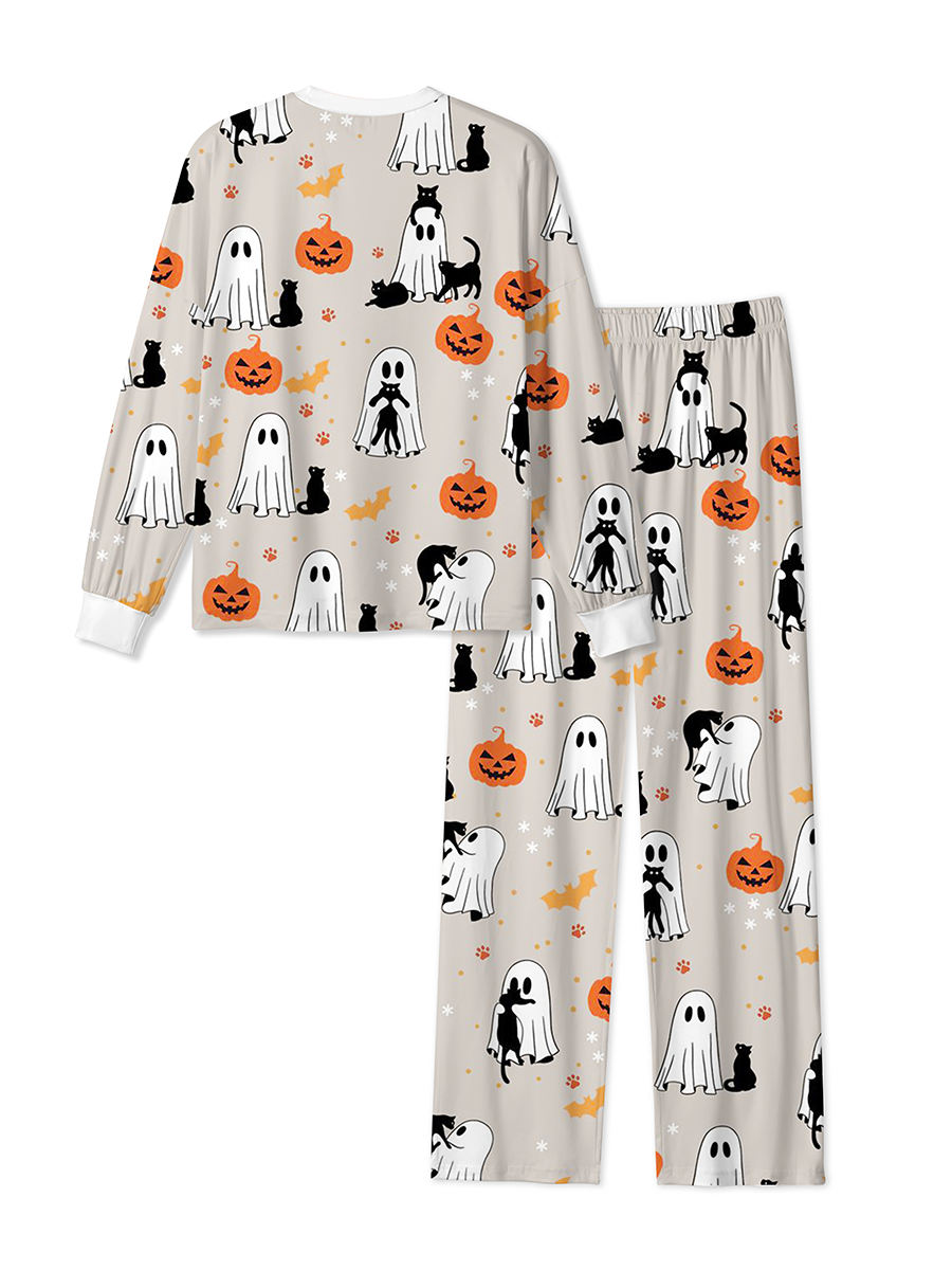 Vintage Neutral Cottage Halloween Minimal Pajama